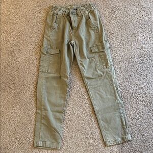 Women’s Olive straight Leg Cargo Pants